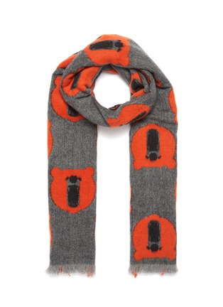 Main View - Click To Enlarge - FRANCO FERRARI - 'Orso' bear cashmere scarf