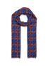 Main View - Click To Enlarge - FRANCO FERRARI - 'Euclide' rope check print cashmere scarf