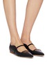 Figure View - Click To Enlarge - MALONE SOULIERS - 'Maureen' strappy leather flats