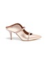 Main View - Click To Enlarge - MALONE SOULIERS - 'Maureen' strass embellished metallic leather strappy mules