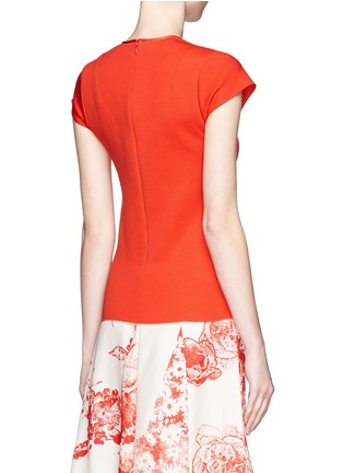 Back View - Click To Enlarge - STELLA MCCARTNEY - Structured jersey top