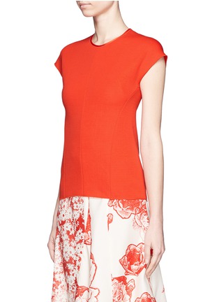 Front View - Click To Enlarge - STELLA MCCARTNEY - Structured jersey top