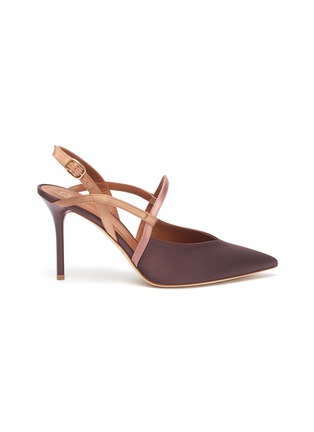 Main View - Click To Enlarge - MALONE SOULIERS - 'Zadie' strappy satin pumps