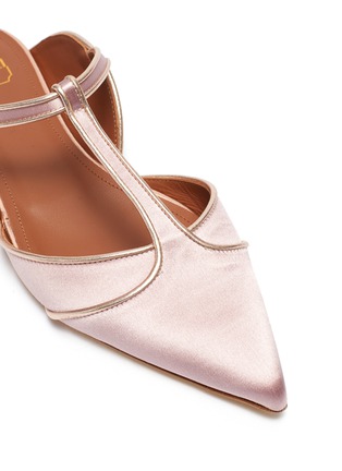 Detail View - Click To Enlarge - MALONE SOULIERS - 'Imogen' strappy satin flats