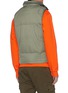 Back View - Click To Enlarge - STONE ISLAND - Retractable hood Crinkle Reps down puffer vest