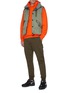 Figure View - Click To Enlarge - STONE ISLAND - Retractable hood Crinkle Reps down puffer vest