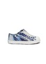Main View - Click To Enlarge - NATIVE  - 'Jefferson' perforated kids slip-on sneakers