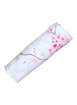 Main View - Click To Enlarge - MALABAR BABY - Organic swaddle – Cherry Blossom