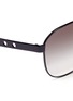 Detail View - Click To Enlarge - PRADA - Perforated temple aviator sunglasses