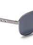 Detail View - Click To Enlarge - PRADA - Perforated temple aviator sunglasses