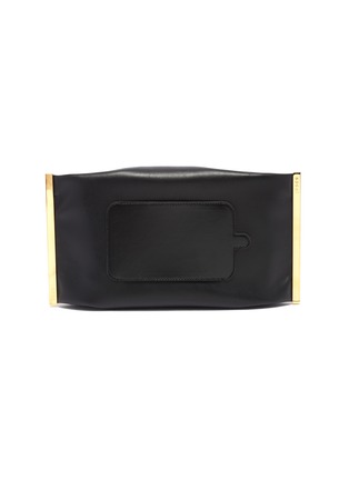 Main View - Click To Enlarge - SACAI - Wrist panel leather clutch