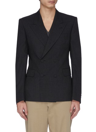 Main View - Click To Enlarge - DRIES VAN NOTEN - Double-breasted wool blazer
