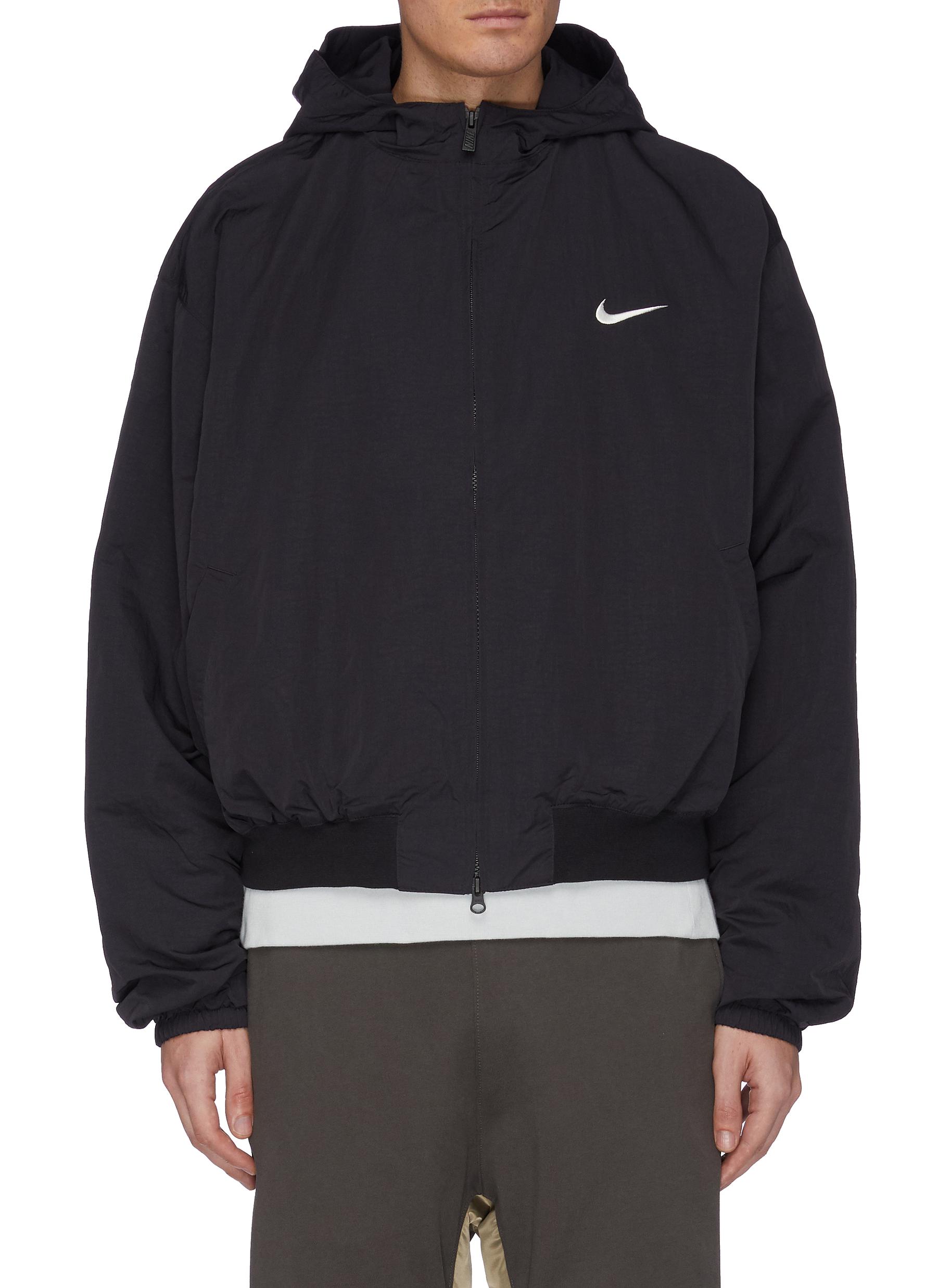 NIKELAB | x Fear of God contrast back panel cropped bomber jacket