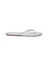 Main View - Click To Enlarge - TKEES - 'Highlighters' metallic leather flip flops