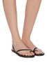 Figure View - Click To Enlarge - TKEES - 'LC' leather sandals