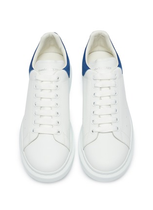Detail View - Click To Enlarge - ALEXANDER MCQUEEN - Oversized Sneaker' in leather with suede collar