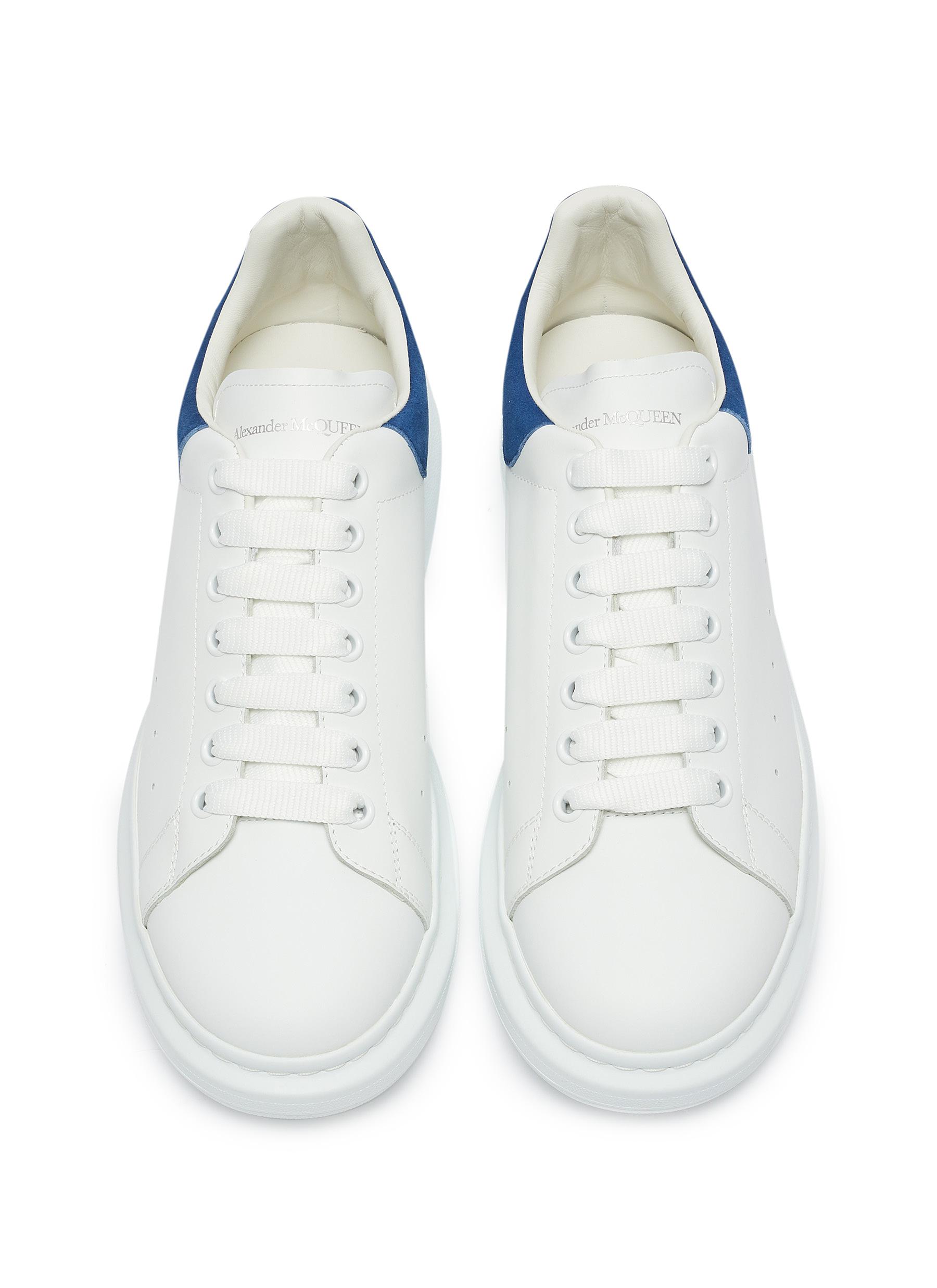 ALEXANDER MCQUEEN 'Oversized Sneaker' in leather with suede collar