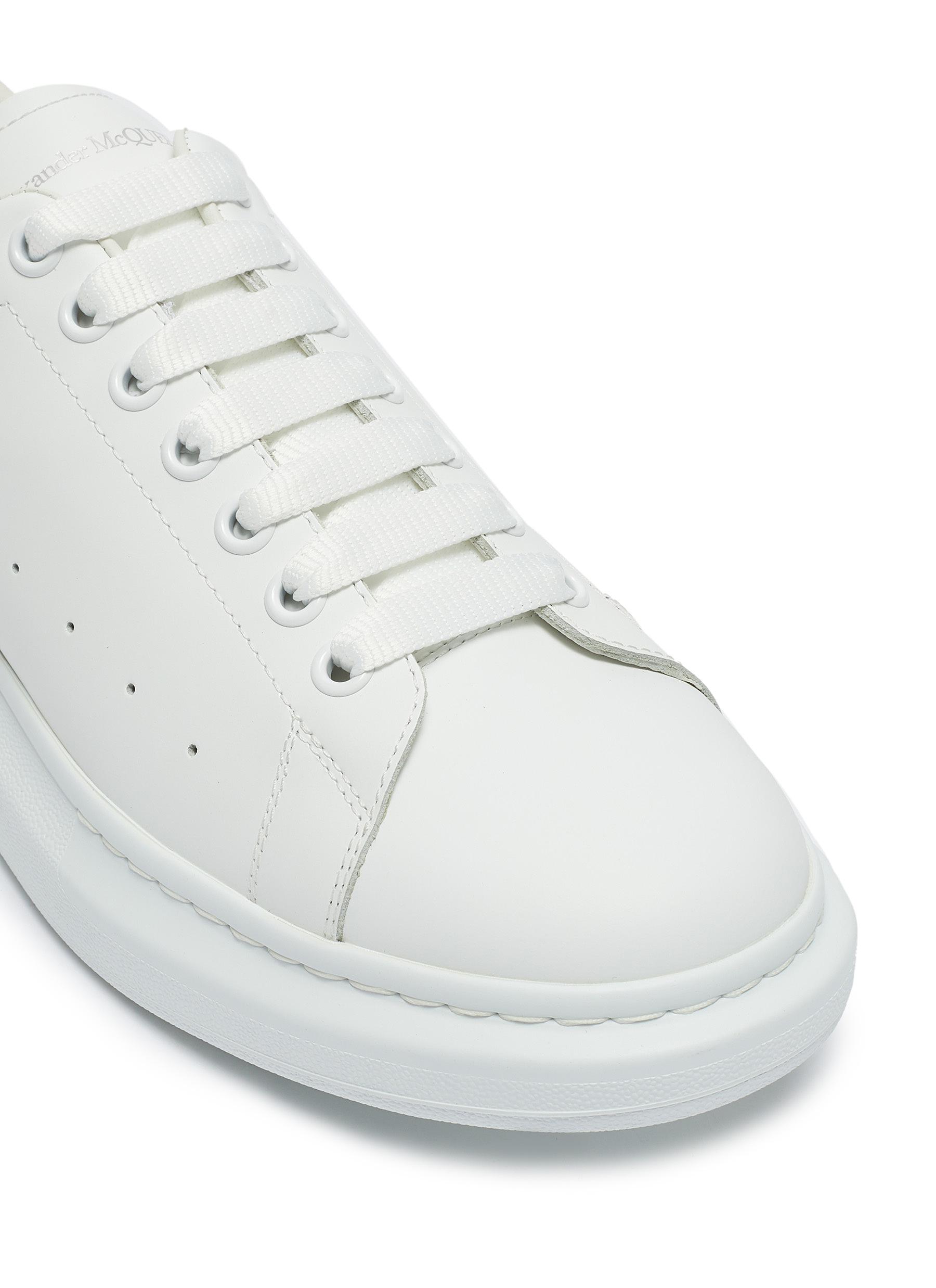 ALEXANDER MCQUEEN 'Oversized Sneaker' in leather with suede collar