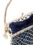 Detail View - Click To Enlarge - ROSANTICA - 'Flaubert' glass crystal caged top handle pouch