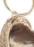 Detail View - Click To Enlarge - ROSANTICA - 'Camelia' glass crystal fringe ring handle caged clutch