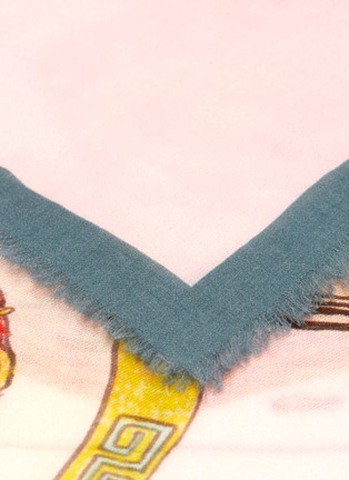 Detail View - Click To Enlarge - CJW - 'Noodles' print mini wool scarf