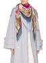 Figure View - Click To Enlarge - CJW - 'Beauty 2.0' print giant wool scarf