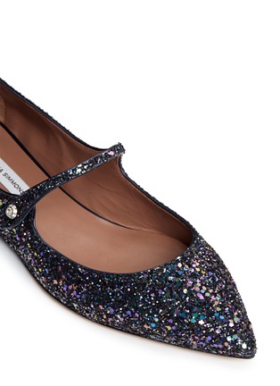 Detail View - Click To Enlarge - TABITHA SIMMONS - 'Hermione' iridescent glitter Mary Jane flats