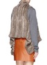 Back View - Click To Enlarge - 72348 - 'Indie' rabbit fur knit drape gilet 