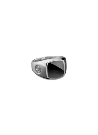 Main View - Click To Enlarge - DAVID YURMAN - 'Exotic Stone' onyx silver signet ring