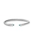 DAVID YURMAN - ‘Cable Classics’ sterling silver diamond blue topaz cuff