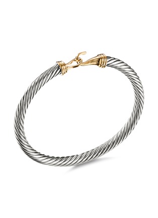 Main View - Click To Enlarge - DAVID YURMAN - ‘Cable Classic Buckle’ 18k gold sterling silver bangle