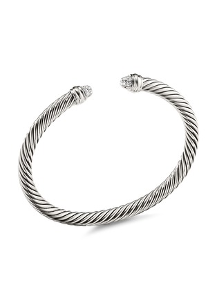 Main View - Click To Enlarge - DAVID YURMAN - ‘Cable Classics’ sterling silver diamond cuff