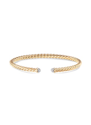 Detail View - Click To Enlarge - DAVID YURMAN - ‘Cable Spira’ 18k gold diamond cuff
