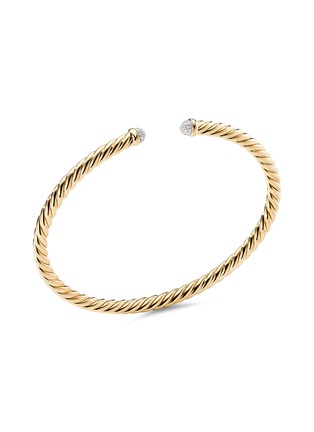 Main View - Click To Enlarge - DAVID YURMAN - ‘Cable Spira’ 18k gold diamond cuff