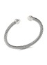 Main View - Click To Enlarge - DAVID YURMAN - ‘Cable Classics’ sterling silver diamond freshwater pearl cuff