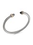 DAVID YURMAN - ‘Cable Classics’ 14k gold sterling silver onyx cuff