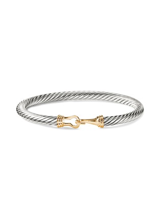 Detail View - Click To Enlarge - DAVID YURMAN - ‘Cable Classic Buckle’ 18k gold sterling silver bracelet
