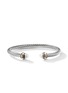 Detail View - Click To Enlarge - DAVID YURMAN - ‘Cable’ 14k gold sterling silver freshwater pearl medium cuff