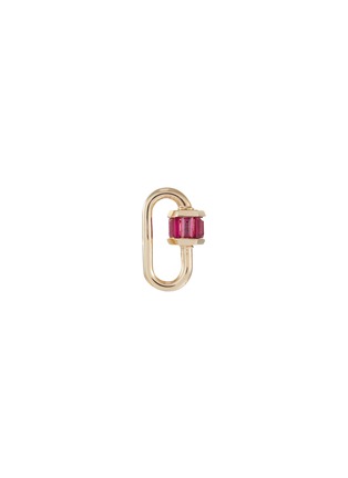 Main View - Click To Enlarge - MARLA AARON - Ruby 14k yellow gold baguette baby lock