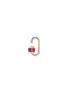 Figure View - Click To Enlarge - MARLA AARON - Ruby 14k yellow gold baguette baby lock