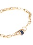 Detail View - Click To Enlarge - MARLA AARON - Sapphire 14k yellow gold baguette baby lock