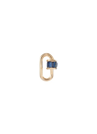 Main View - Click To Enlarge - MARLA AARON - Sapphire 14k yellow gold baguette baby lock