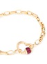 Detail View - Click To Enlarge - MARLA AARON - 'Heart' ruby 14k yellow gold baby lock