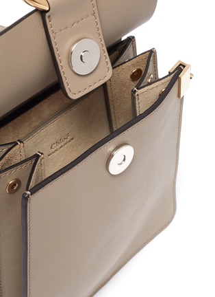 Detail View - Click To Enlarge - CHLOÉ - 'Faye' suede flap leather bracelet bag