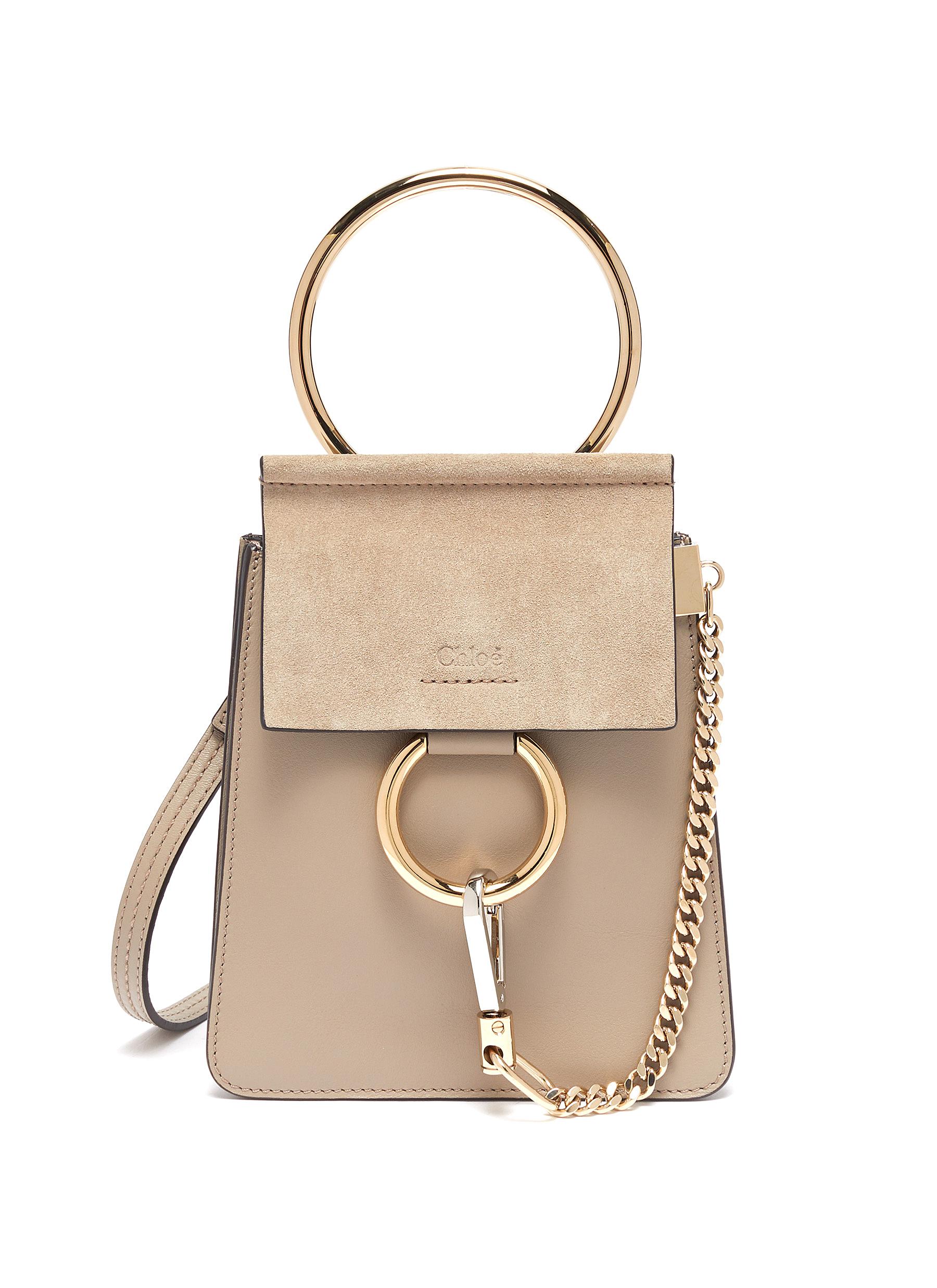 Click to view more detailed imagery on our partner's website ChloÉ 'Faye' Suede Flap Leather Bracelet Bag
