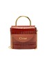 Main View - Click To Enlarge - CHLOÉ - Abylock' croc embossed leather handle bag