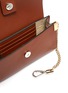 Detail View - Click To Enlarge - CHLOÉ - 'Faye' suede flap leather chain wallet