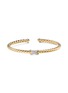 Main View - Click To Enlarge - DAVID YURMAN - ‘Cablespira’ 18k gold diamond small cuff