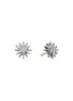 Main View - Click To Enlarge - DAVID YURMAN - 'Starburst' diamond silver stud earrings