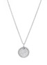 Main View - Click To Enlarge - DAVID YURMAN - Diamond 18k white gold disc pendant necklace